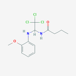 N-{2,2,2-trichloro-1-[(2-methoxyphenyl)amino]ethyl}butanamide