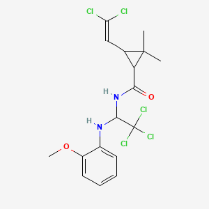 3-(2,2-dichloroethenyl)-2,2-dimethyl-N-{2,2,2-trichloro-1-[(2-methoxyphenyl)amino]ethyl}cyclopropanecarboxamide