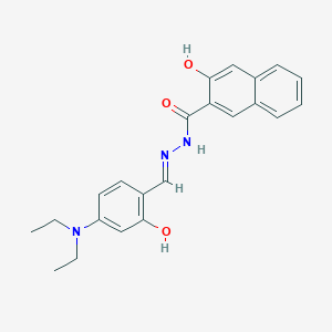 N'-{(E)-[4-(diethylamino)-2-hydroxyphenyl]methylidene}-3-hydroxynaphthalene-2-carbohydrazide