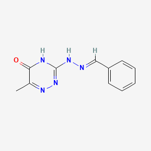 3-[(2E)-2-benzylidenehydrazinyl]-6-methyl-1,2,4-triazin-5-ol