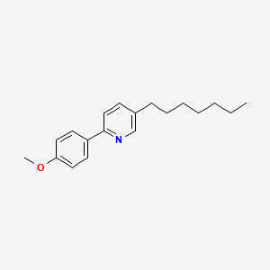 molecular formula C19H25NO B11699927 5-Heptyl-2-(4-methoxyphenyl)pyridine CAS No. 110500-51-1