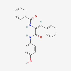 (2E)-N-(4-methoxyphenyl)-3-phenyl-2-(phenylformamido)prop-2-enamide