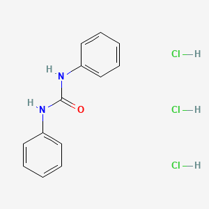 molecular formula C15H8ClN B1169993 Urea, N,N'-diphenyl-, trichloro deriv. CAS No. 1322-40-3