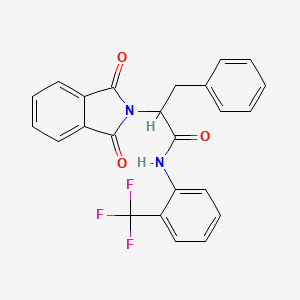 2-(1,3-dioxo-1,3-dihydro-2H-isoindol-2-yl)-3-phenyl-N-[2-(trifluoromethyl)phenyl]propanamide