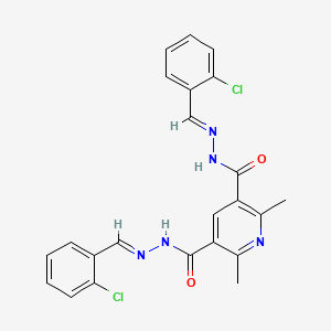 N',N'-3,5-Bis(2-chlorobenzylidene)-2,6-dimethyl-3,5-pyridinedicarbohydrazide