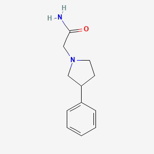 2-(3-Phenylpyrrolidin-1-yl)acetamide