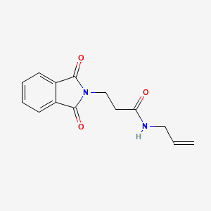 molecular formula C14H14N2O3 B11699976 3-(1,3-dioxo-1,3-dihydro-2H-isoindol-2-yl)-N-(prop-2-en-1-yl)propanamide 