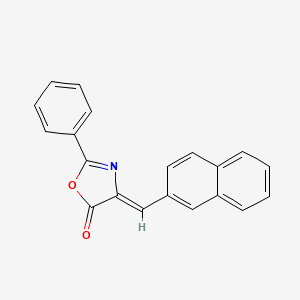 molecular formula C20H13NO2 B11699980 (4Z)-4-(2-naphthylmethylene)-2-phenyl-oxazol-5-one 