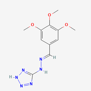 5-[(2E)-2-(3,4,5-trimethoxybenzylidene)hydrazinyl]-1H-tetrazole