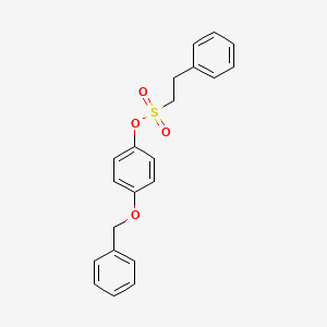 (4-phenylmethoxyphenyl) 2-phenylethanesulfonate