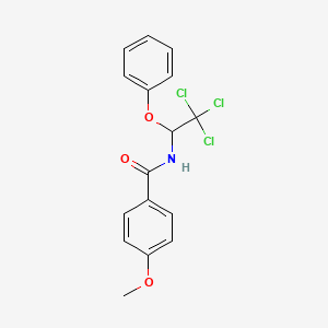 4-methoxy-N-(2,2,2-trichloro-1-phenoxyethyl)benzamide