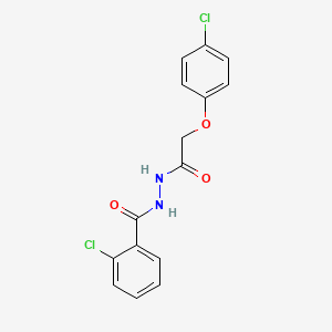 2-chloro-N'-[(4-chlorophenoxy)acetyl]benzohydrazide