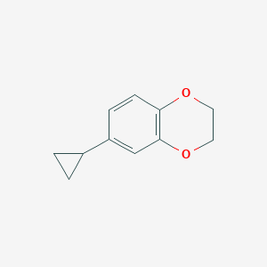 molecular formula C11H12O2 B11700089 6-Cyclopropyl-2,3-dihydro-1,4-benzodioxine 