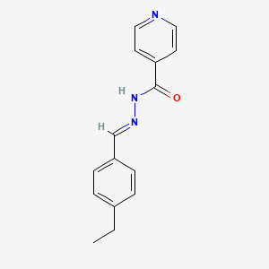 N'-[(E)-(4-ethylphenyl)methylidene]pyridine-4-carbohydrazide