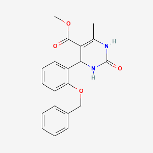 Methyl 4-[2-(benzyloxy)phenyl]-6-methyl-2-oxo-1,2,3,4-tetrahydropyrimidine-5-carboxylate