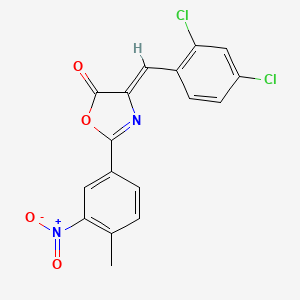 (4Z)-4-(2,4-dichlorobenzylidene)-2-(4-methyl-3-nitrophenyl)-1,3-oxazol-5(4H)-one