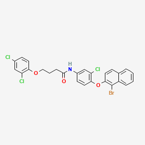 N-{4-[(1-bromonaphthalen-2-yl)oxy]-3-chlorophenyl}-4-(2,4-dichlorophenoxy)butanamide