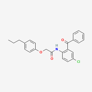 N-(2-benzoyl-4-chlorophenyl)-2-(4-propylphenoxy)acetamide