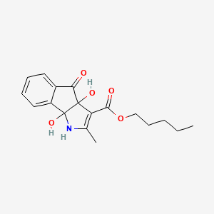 Pentyl 3a,8b-dihydroxy-2-methyl-4-oxo-1,3a,4,8b-tetrahydroindeno[1,2-b]pyrrole-3-carboxylate