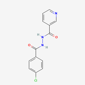 4-chloro-N'-(3-pyridinylcarbonyl)benzohydrazide