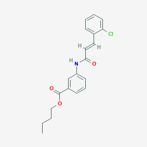 butyl 3-{[(2E)-3-(2-chlorophenyl)-2-propenoyl]amino}benzoate