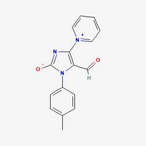 (Z)-[3-(4-methylphenyl)-2-oxo-5-pyridin-1-ium-1-ylimidazol-4-ylidene]methanolate