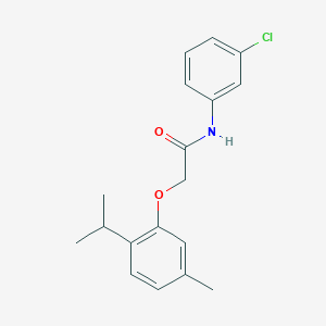 N-(3-chlorophenyl)-2-[5-methyl-2-(propan-2-yl)phenoxy]acetamide