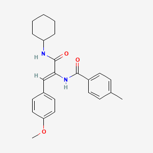 N-(1-Cyclohexylcarbamoyl-2-(4-methoxy-phenyl)-vinyl)-4-methyl-benzamide