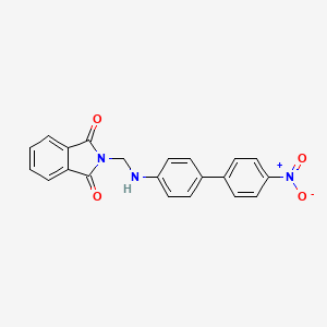 molecular formula C21H15N3O4 B11700399 2-{[(4'-nitrobiphenyl-4-yl)amino]methyl}-1H-isoindole-1,3(2H)-dione 