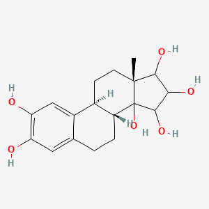 molecular formula C12H20N2O5 B1170042 Estra-1(10),2,4-triene-2,3,14,15,16,17-hexol CAS No. 176219-89-9