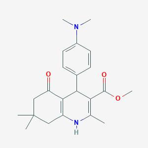 Methyl 4-[4-(dimethylamino)phenyl]-2,7,7-trimethyl-5-oxo-1,4,5,6,7,8-hexahydroquinoline-3-carboxylate