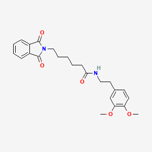 N-[2-(3,4-dimethoxyphenyl)ethyl]-6-(1,3-dioxo-1,3-dihydro-2H-isoindol-2-yl)hexanamide