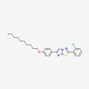 2-(2-Chlorophenyl)-6-[4-(decyloxy)phenyl]imidazo[2,1-b][1,3,4]thiadiazole