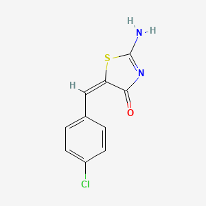 (5E)-5-(4-chlorobenzylidene)-2-imino-1,3-thiazolidin-4-one