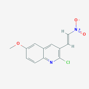 molecular formula C12H10ClN2O3 B1170052 2-Chloro-6-methoxy-3-(2-nitrovinyl)quinoline CAS No. 182050-23-3