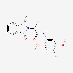 N-(4-chloro-2,5-dimethoxyphenyl)-2-(1,3-dioxo-1,3-dihydro-2H-isoindol-2-yl)propanamide