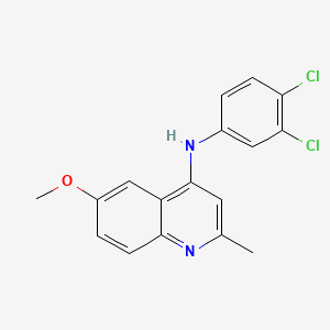 N-(3,4-dichlorophenyl)-6-methoxy-2-methylquinolin-4-amine