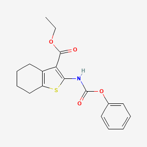 Ethyl 2-((phenoxycarbonyl)amino)-4,5,6,7-tetrahydrobenzo[b]thiophene-3-carboxylate