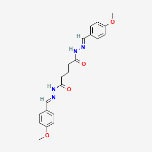 N'~1~,N'~5~-bis[(E)-(4-methoxyphenyl)methylidene]pentanedihydrazide