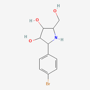 molecular formula C24H30N2O5 B1170060 2-(4-Bromophenyl)-5-(hydroxymethyl)pyrrolidine-3,4-diol CAS No. 188744-97-0