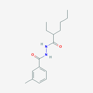 molecular formula C16H24N2O2 B11700627 N'-(2-ethylhexanoyl)-3-methylbenzohydrazide 