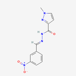 1-methyl-N'-[(E)-(3-nitrophenyl)methylidene]-1H-pyrazole-3-carbohydrazide