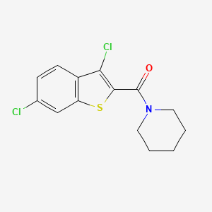 (3,6-Dichloro-1-benzothiophen-2-yl)(piperidin-1-yl)methanone