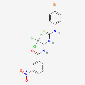 N-(1-{[(4-bromophenyl)carbamothioyl]amino}-2,2,2-trichloroethyl)-3-nitrobenzamide