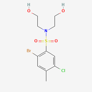 2-bromo-5-chloro-N,N-bis(2-hydroxyethyl)-4-methylbenzenesulfonamide
