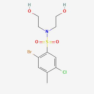 molecular formula C11H15BrClNO4S B1170076 2-bromo-5-chloro-N,N-bis(2-hydroxyethyl)-4-methylbenzenesulfonamide 