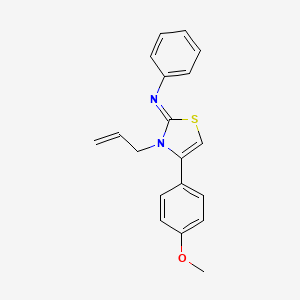 N-[(2Z)-4-(4-methoxyphenyl)-3-(prop-2-en-1-yl)-1,3-thiazol-2(3H)-ylidene]aniline