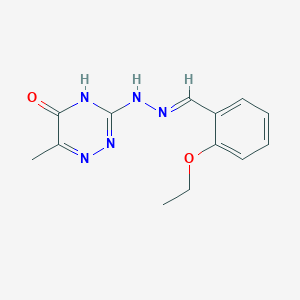 3-[(2E)-2-(2-ethoxybenzylidene)hydrazinyl]-6-methyl-1,2,4-triazin-5-ol