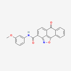 N-(3-methoxyphenyl)-6-oxo-6H-anthra[1,9-cd]isoxazole-3-carboxamide