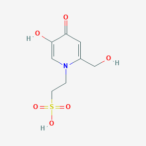 B117008 1-(3-Hydroxy-6-(hydroxymethyl)-4-oxopyridyl)-2-ethanesulfonic acid CAS No. 151778-99-3